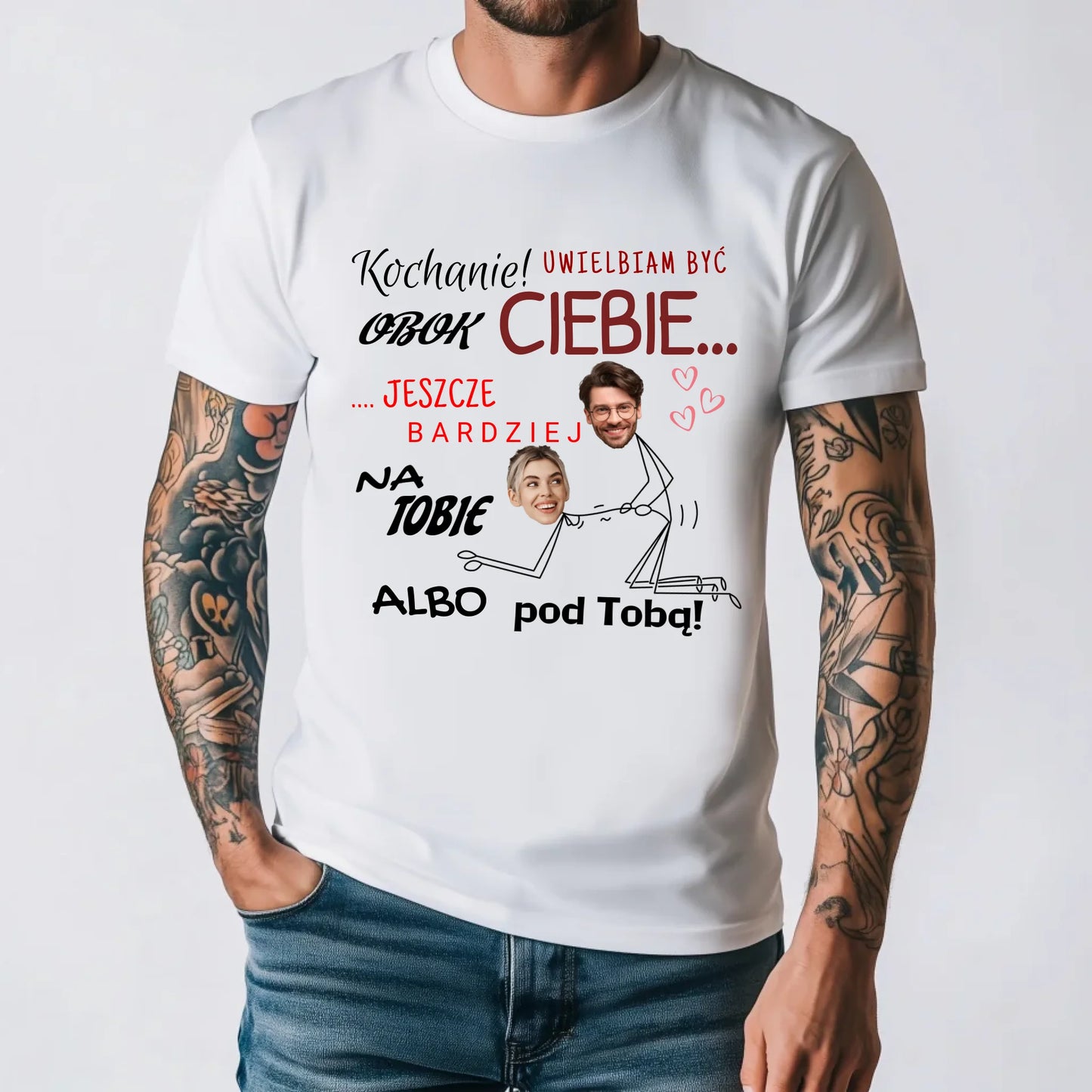 męska biała