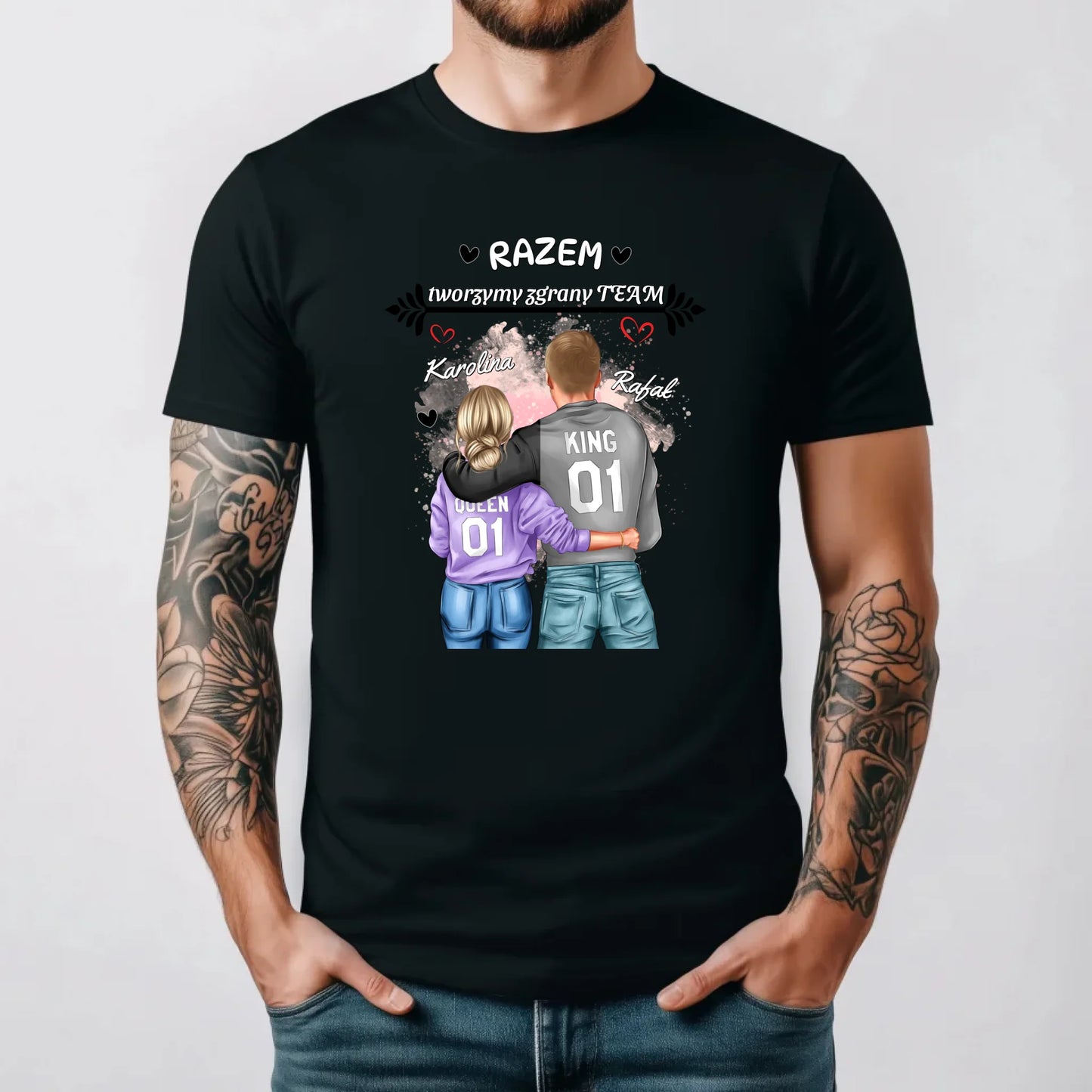 męska czarna