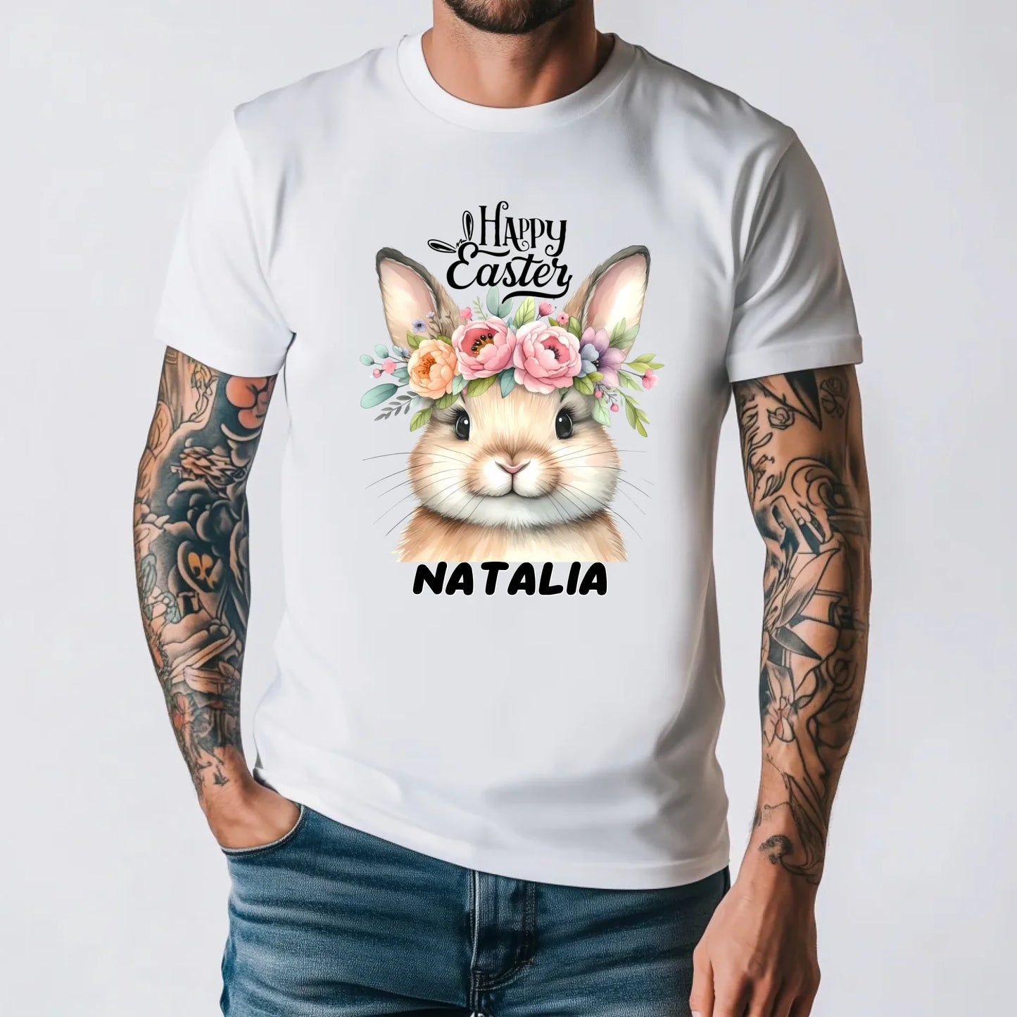 męska biała