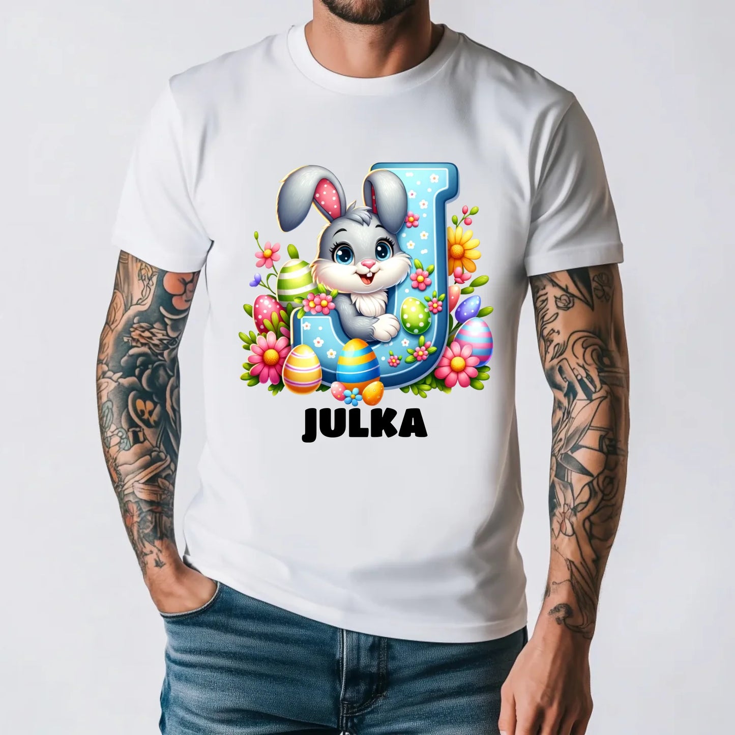 męska biała