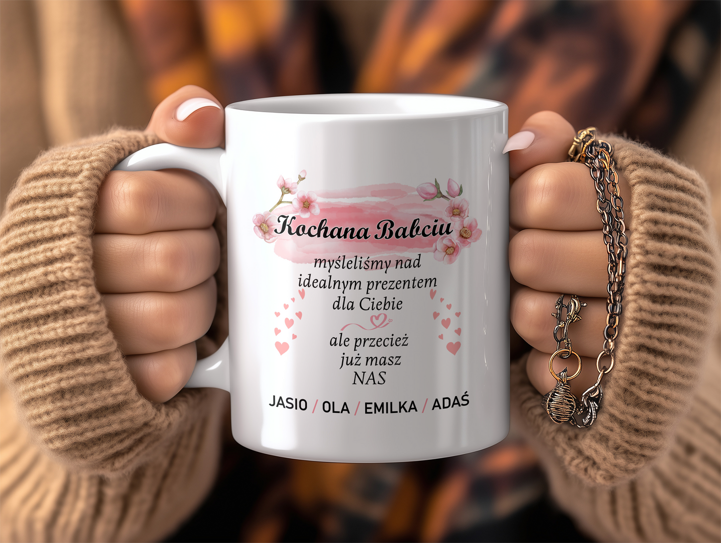 Kubek Personalizowany Dzień Babci i Dziadka (Różne Wzory) KDB102