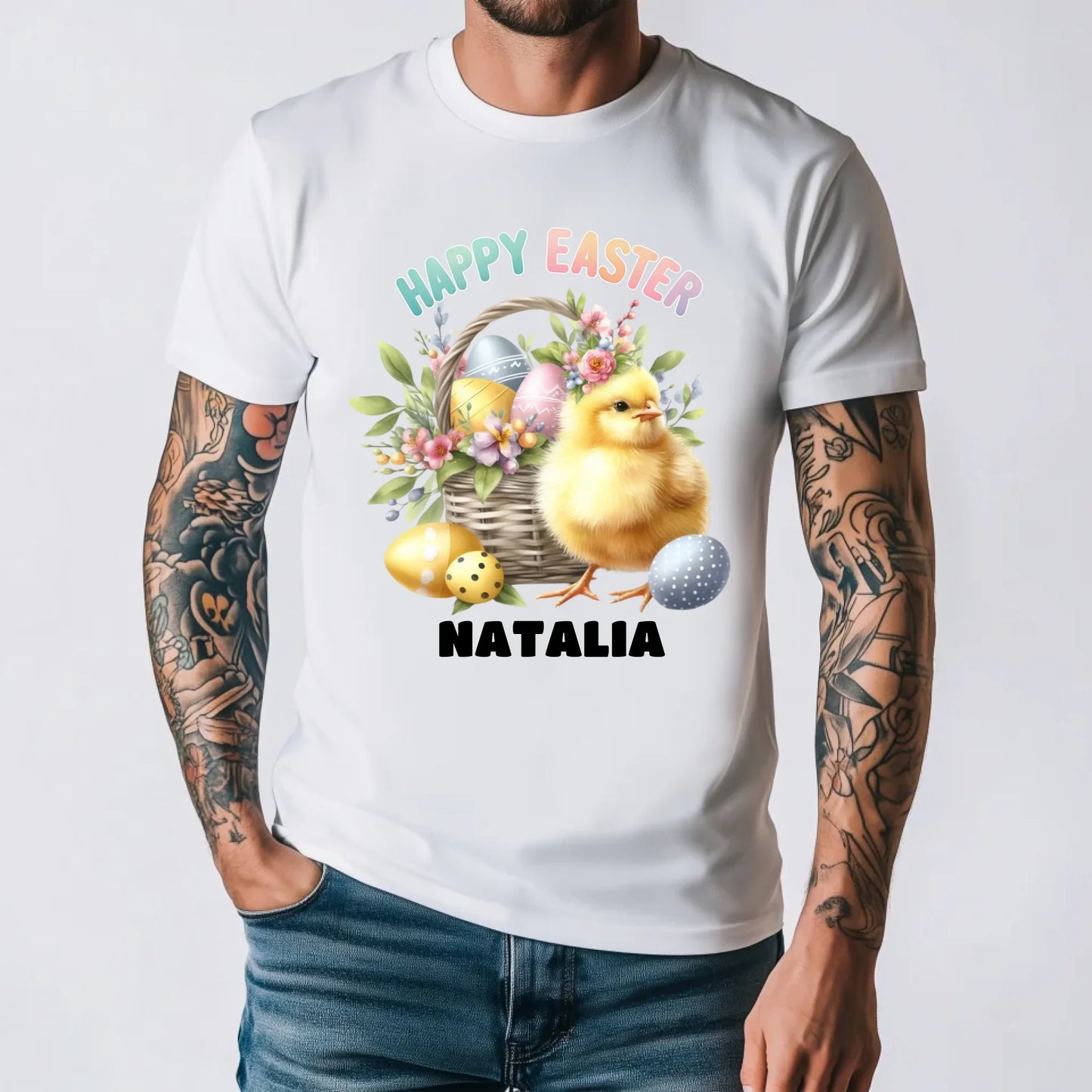 męska biała