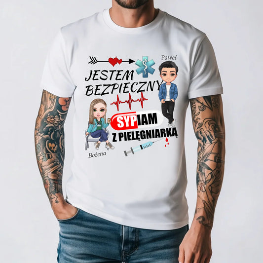 męska biała