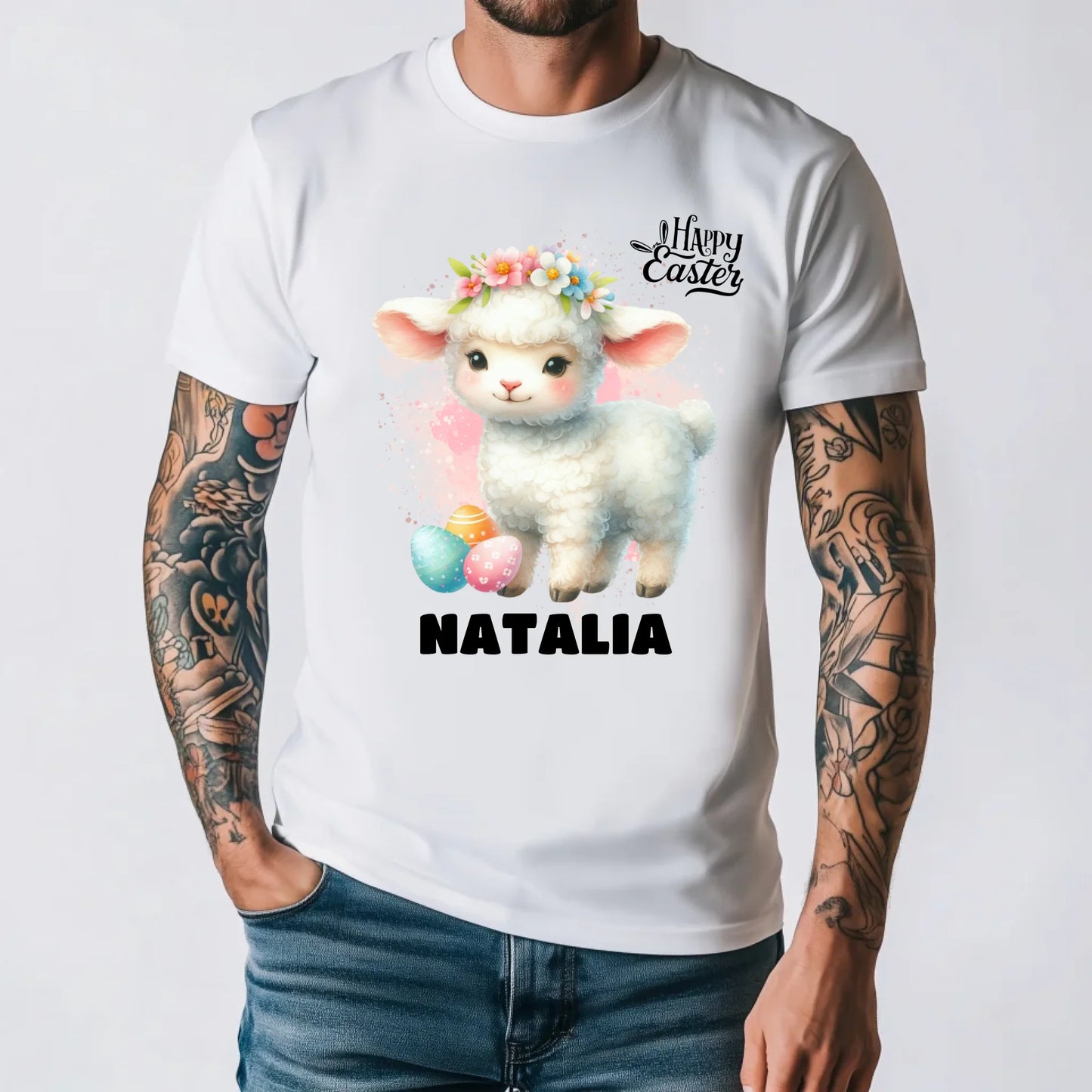 męska biała